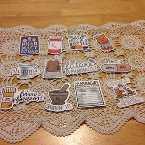 Pharmacist stickers, lockers, crafts, clipboards, scrapbooking